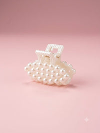 Pearl Oval Mini Claw Clip