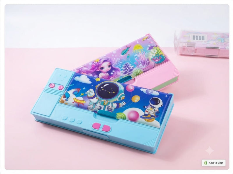 Multi-Functional 3D Cartoon Hardtop Pencil Box