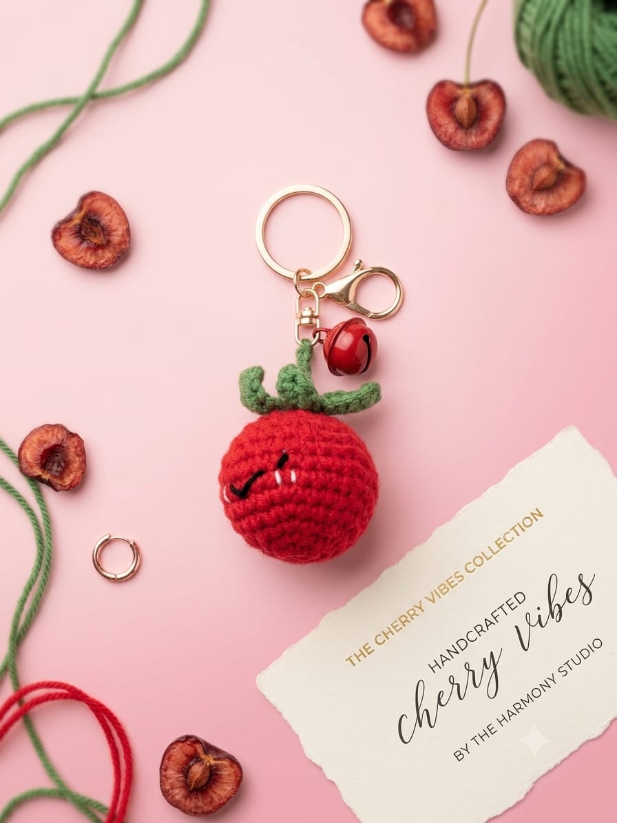 Handcrafted Crochet  Keychain small