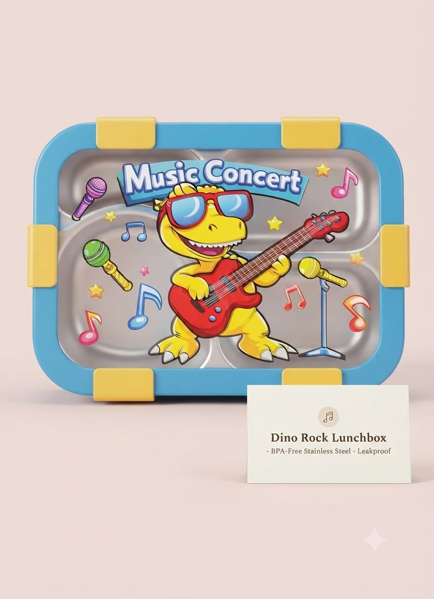 Dino-Skate Stainless Steel Lunch Box