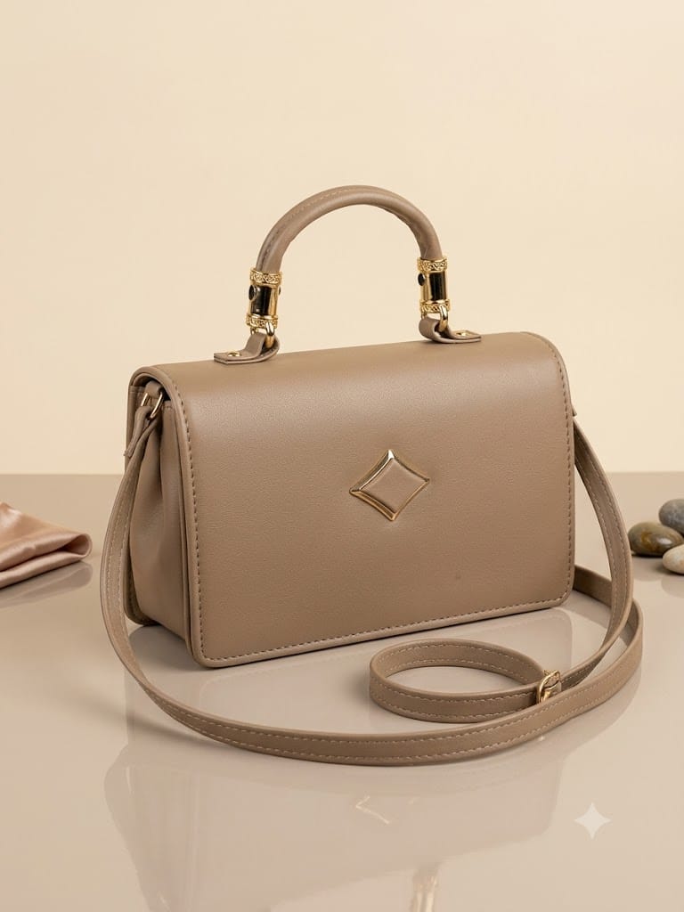 Aria Diamond Structured Top Handle & Crossbody Bag