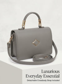 Aria Diamond Structured Top Handle & Crossbody Bag