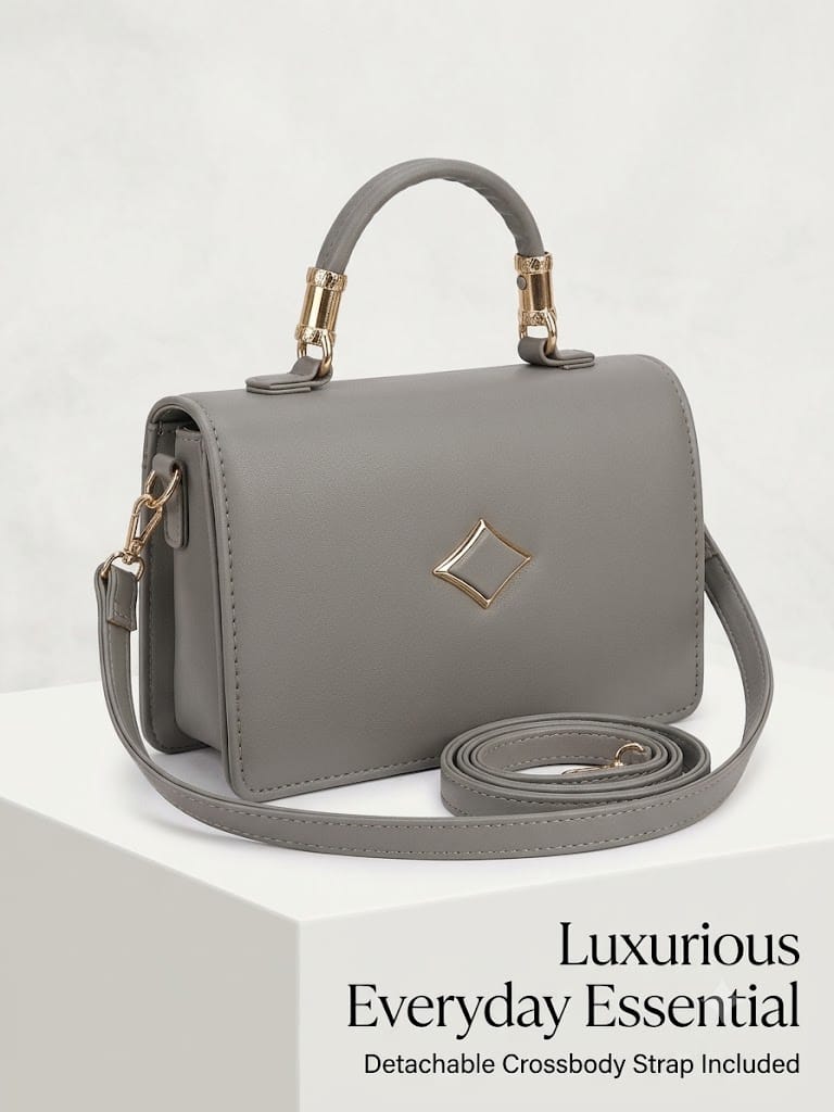 Aria Diamond Structured Top Handle & Crossbody Bag