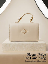 Aria Diamond Structured Top Handle & Crossbody Bag