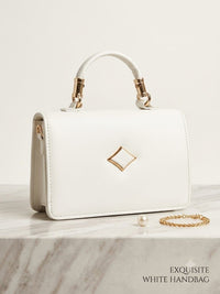 Aria Diamond Structured Top Handle & Crossbody Bag
