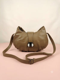 Elegance Luxe Soft Gathered Crossbody Bag