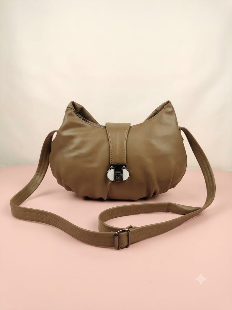 Elegance Luxe Soft Gathered Crossbody Bag