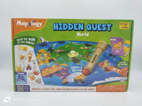 Mapology Hidden Quest World | Interactive Treasure Hunt & Geography Board Game for Kids