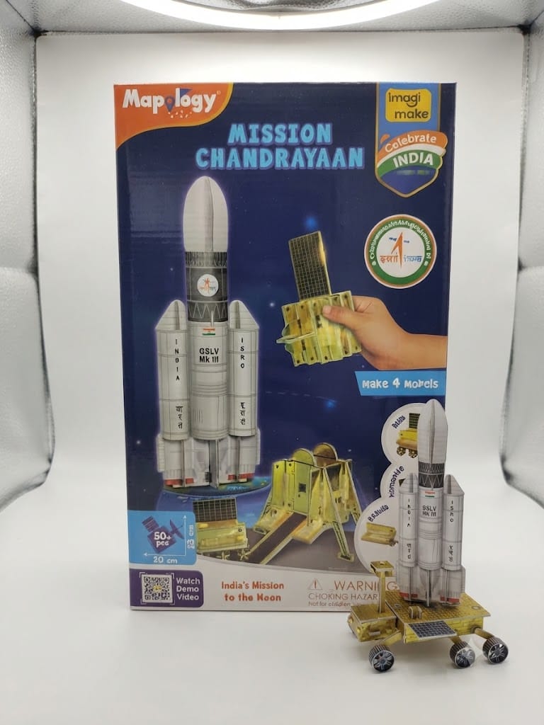Mapology Mission Chandrayaan - DIY Space Craft & Rover Model Kit | Official ISRO Inspired STEM Toy for Kids