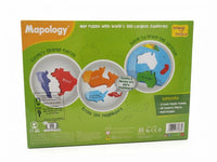 Mapology World Map Puzzle with World's 100 Largest Countries