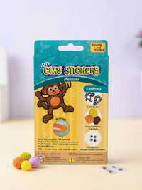 DIY Clay Stickers – Animals Craft Kit (Make 2 Textured Stickers)