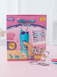 Imagimake DIY Spin n Pop Bracelet Maker – Friendship Bracelet Craft Kit with Automated Tool & Personalized Beads