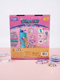 Imagimake DIY Spin n Pop Bracelet Maker – Friendship Bracelet Craft Kit with Automated Tool & Personalized Beads