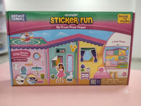 Imagimake Reusable Sticker Fun – My Dream House Playset | 2-Foot Interactive Dollhouse Scene with 200+ Reusable Stickers (Ages 3+)