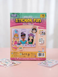 Imagimake Reusable Sticker Fun – Hair & Makeup Theme | Interactive Styling Playbook with 150+ Reusable Stickers (Ages 3+)