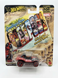 Hot Wheels Premium Pop Culture – Marvel Deadpool Dune-Pul® Gas Buggy | 1:64 Scale Die-Cast Collectible Car with Real Riders