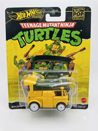 Hot Wheels Premium Pop Culture – Teenage Mutant Ninja Turtles Party Wagon | 1:64 Scale Die-Cast Collectible Van with Real Riders
