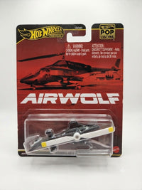 Hot Wheels Premium Pop Culture – Airwolf Helicopter | 1:64 Scale Die-Cast Collectible Aircraft with Real Riders