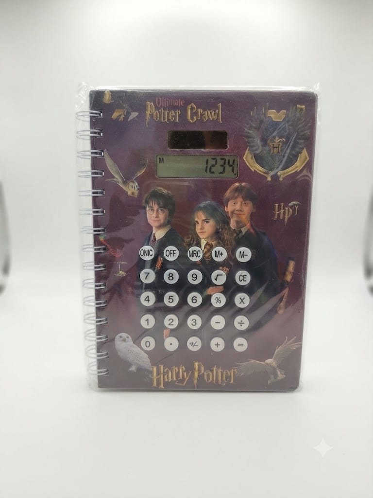 Wizard Theme Calculator Spiral Notebook | Magical Stationery & Journal