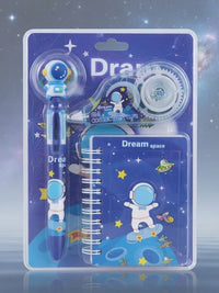 Undersea World 3-in-1 Theme Stationery Gift Set | Spiral Notebook, Pen & 8M Correction Tape