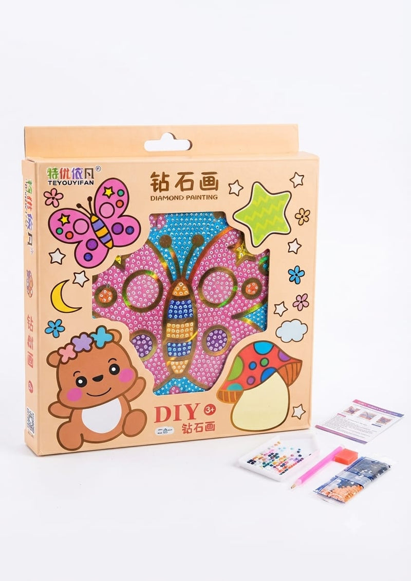 Kids' DIY 5D Diamond Painting Art Kit | Creative Gem Sticker Craft Set