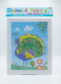 Framed Kids' DIY Diamond Painting Art Kit | Cartoon Pattern Gem Painting Set