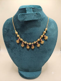 Heritage Lakshmi Coin & Beaded Gold Necklace – Temple Kasu Mala Collection