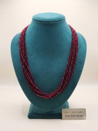 THEA'S TREASURES Multi-Strand Gemstone & Pearl Cascade Layered Necklace