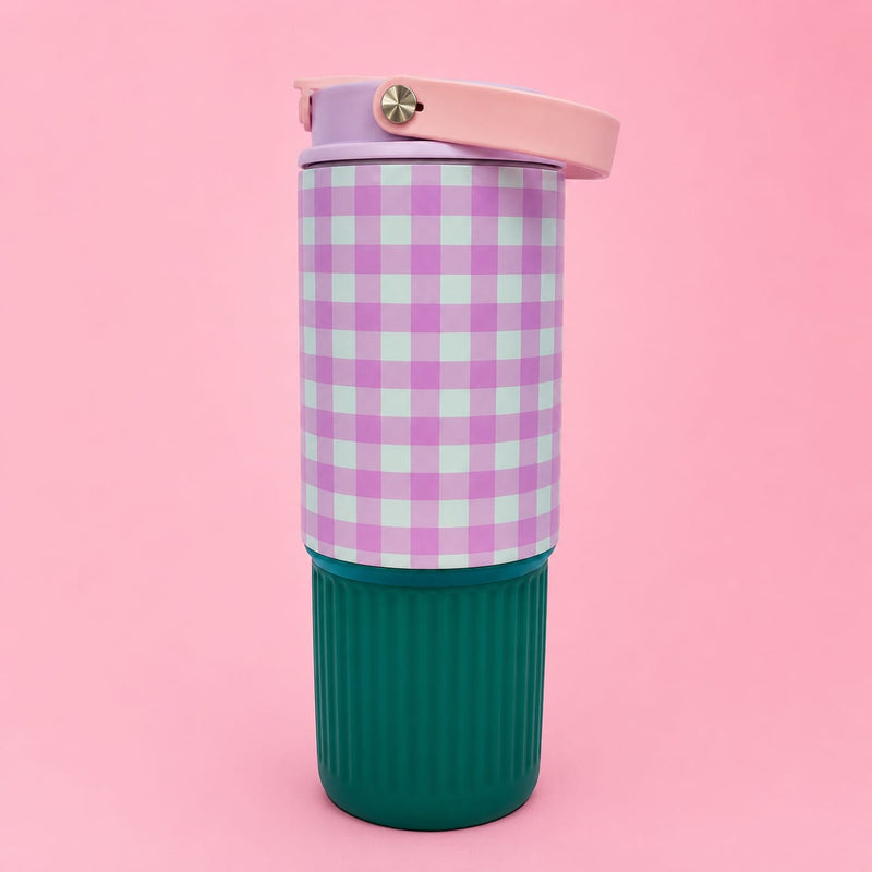 Pastel Checkered Tumbler